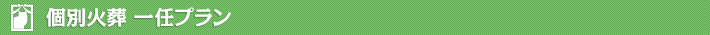 個別火葬一任プラン